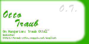 otto traub business card